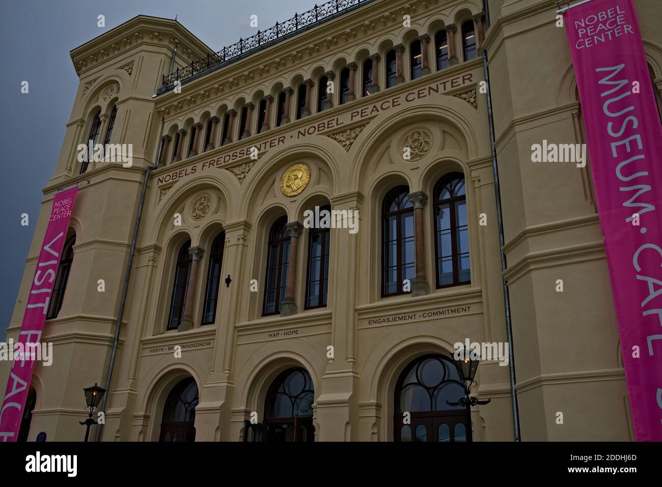 Oslo, Norway - Sep. 6th 2020: Nobel peace center, place where the peace prize is awarded. High quality photo Stock Photo