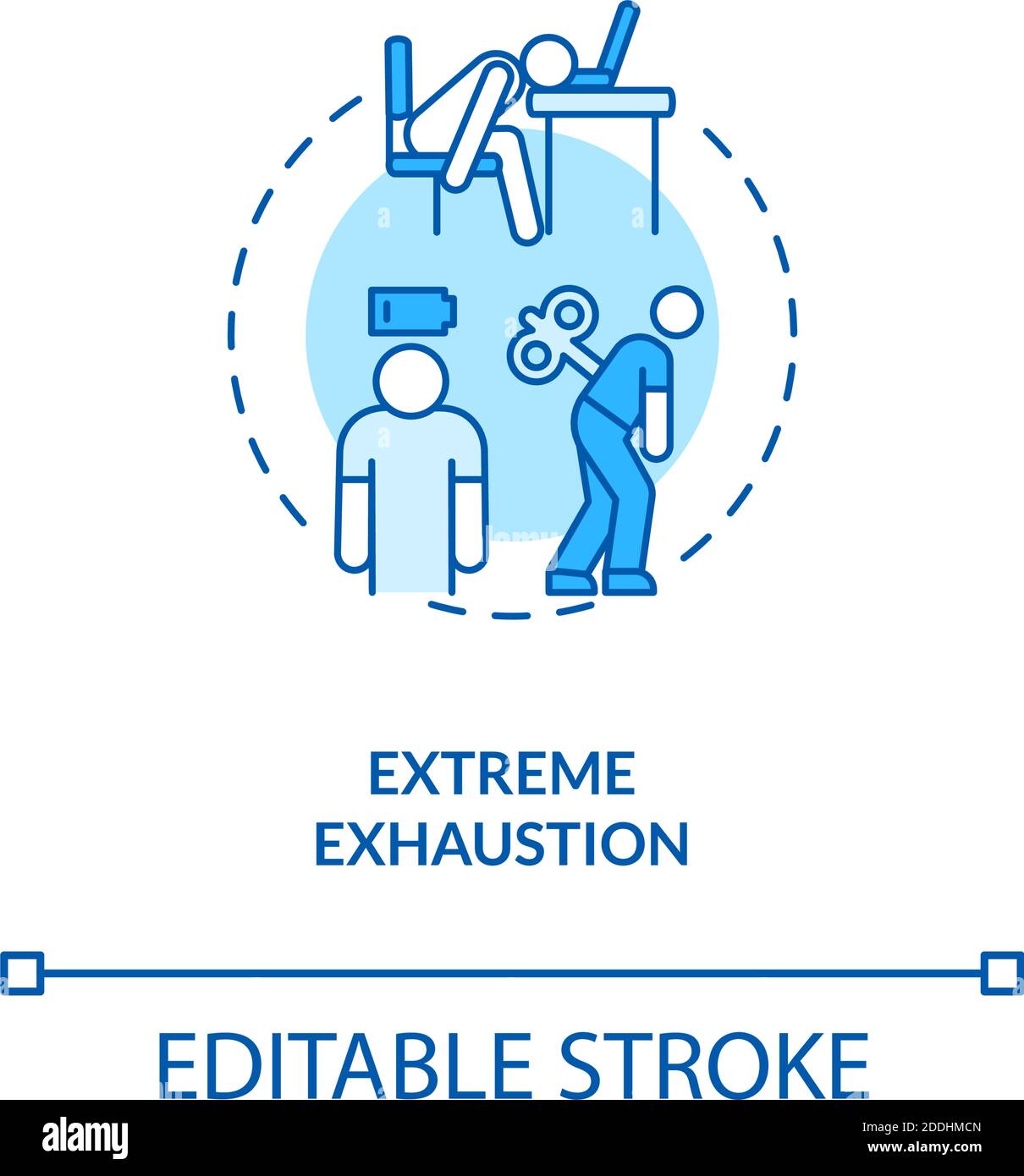 Extreme exhaustion concept icon Stock Vector Image & Art Alamy