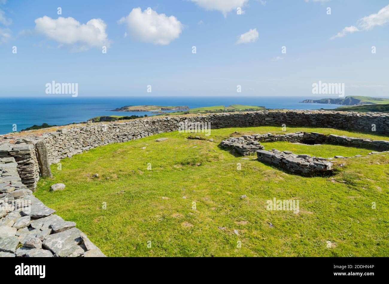 Knockdrum hill-top circular stone fort, County Cork, Ireland Stock ...