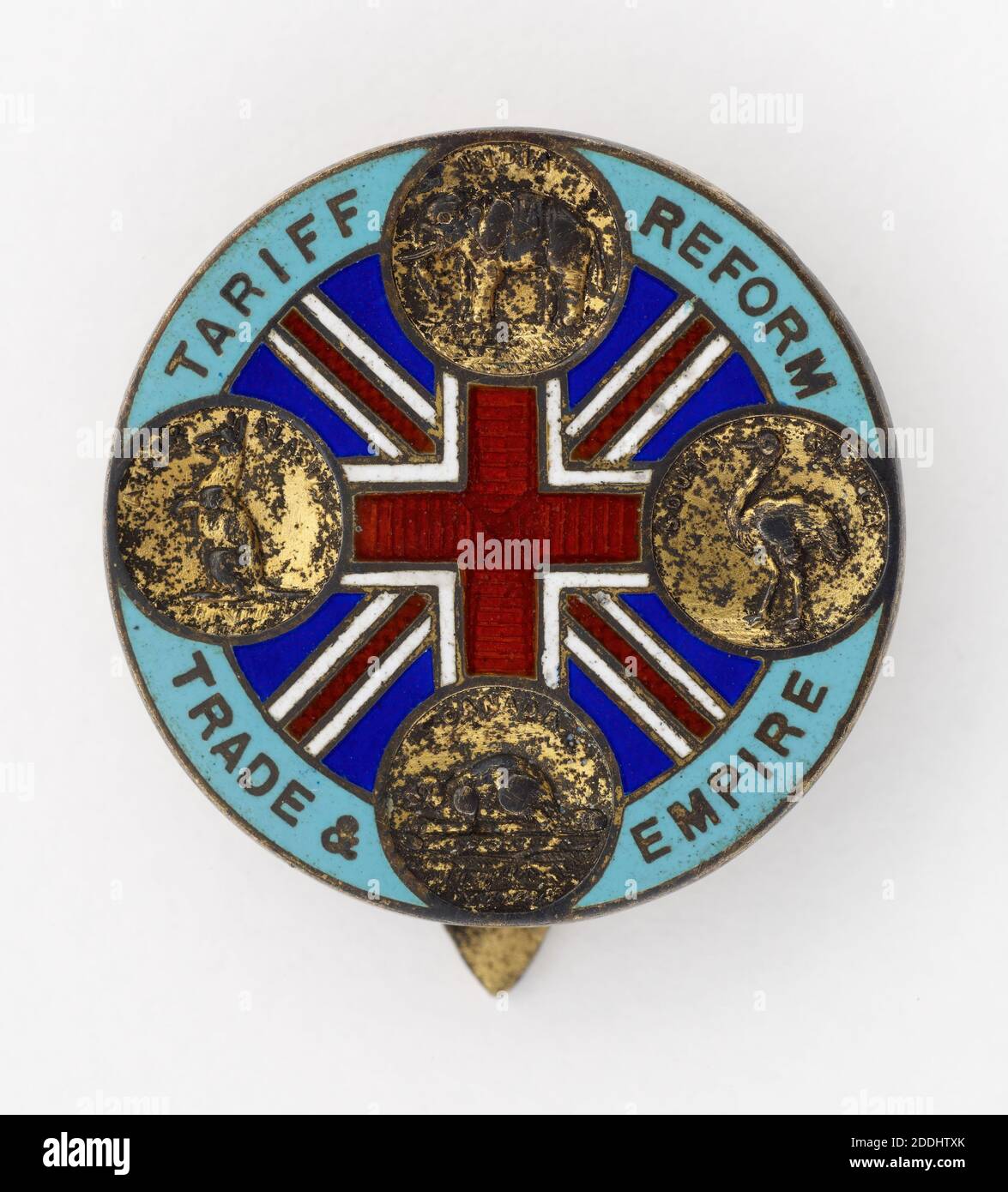 Silver Gilt & Enamel Badge, Tariff, Reform, Trade and Empire, 1903