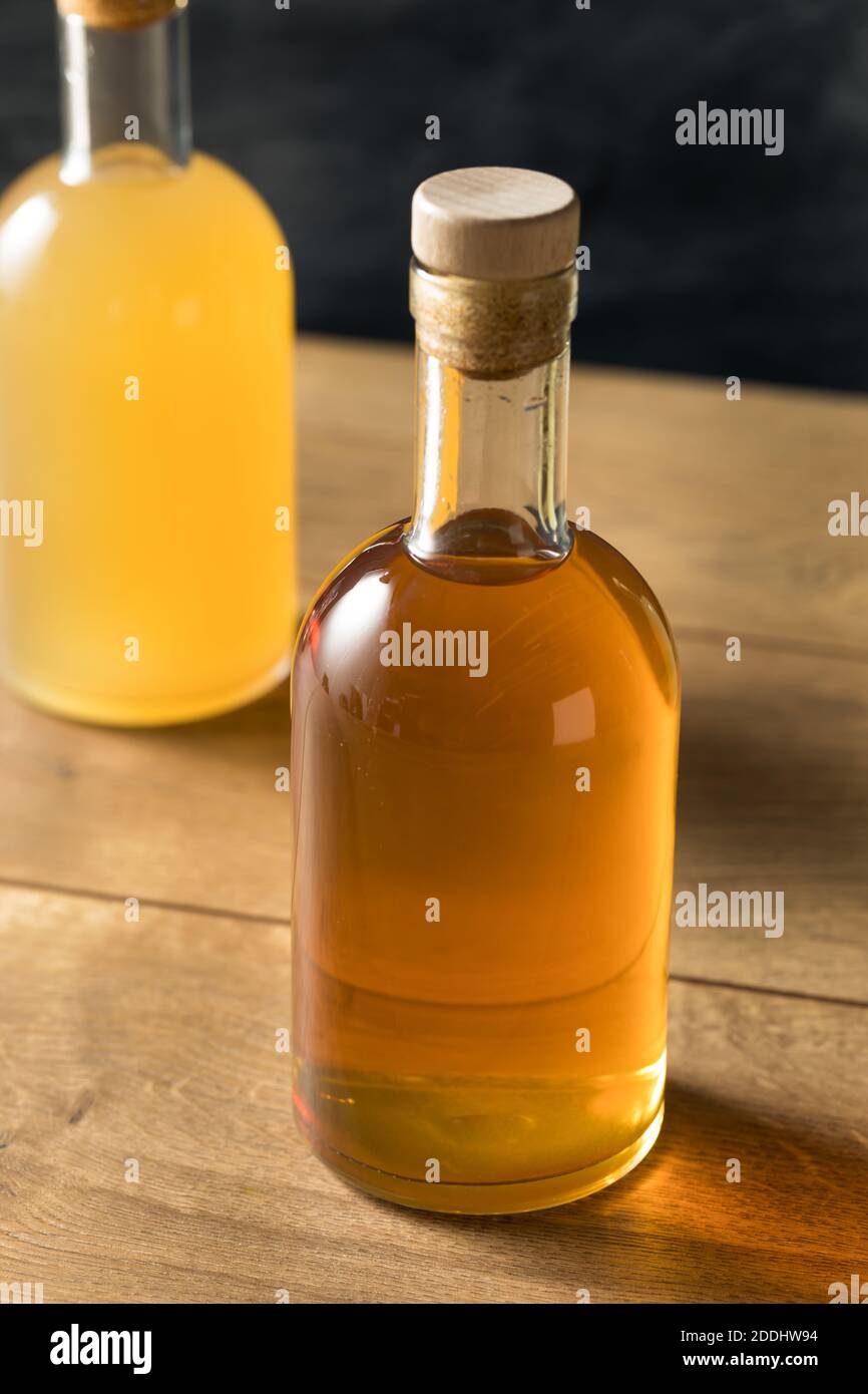 Boozy Batched Cocktails in a Bottle To Go Ready to Drink Stock Photo