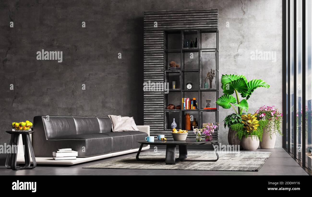 Modern interior design in an apartment, house, office, bright modern ...