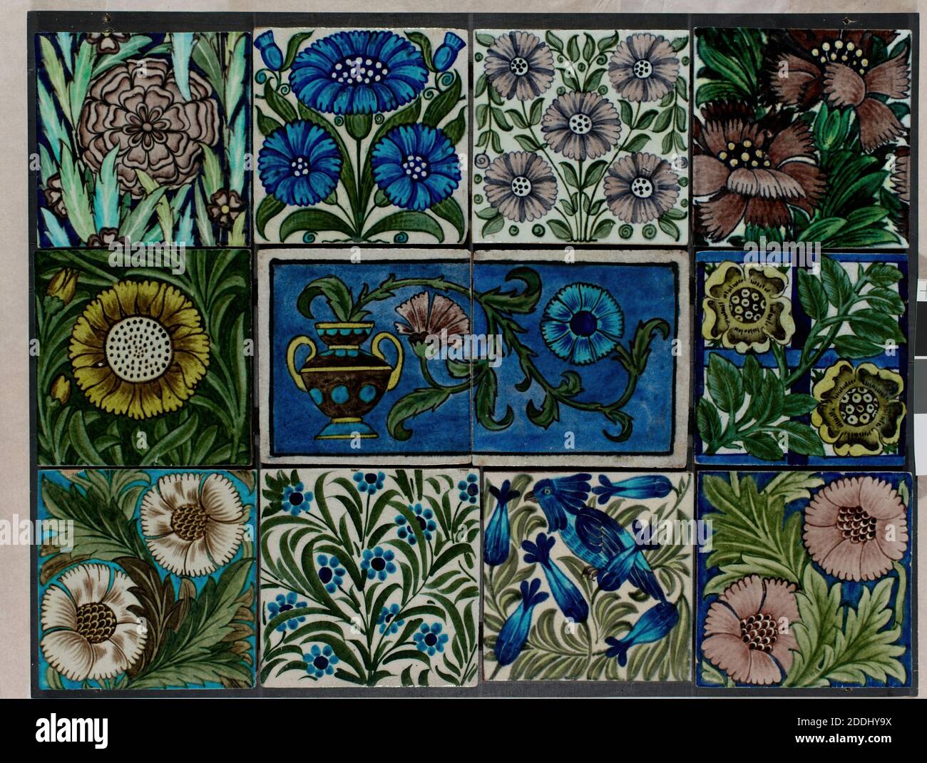 Ceramic tile mural 6 X 6" Each Tile William de Morgan Reproduction #001 