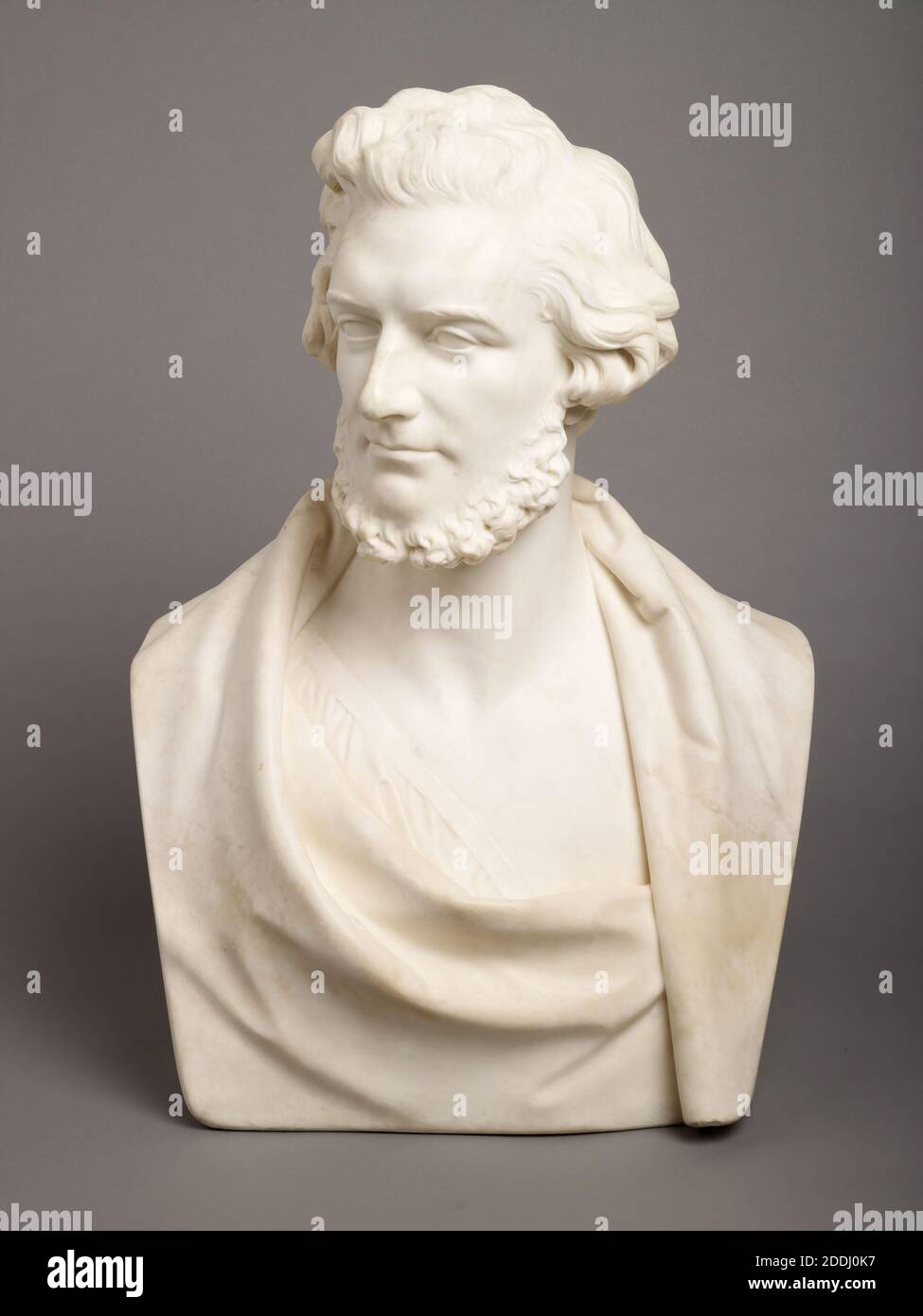 Bust of Felix Mendelssohn-Bartholdy, 1850 Sculptor: Peter Hollins, Sculpture, Male, Marble Stock Photo