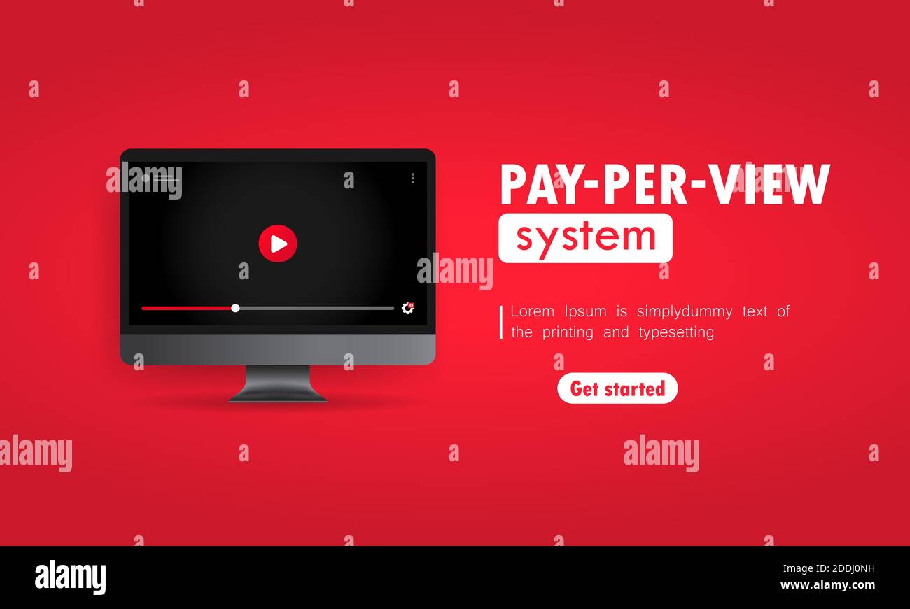 Computer Pay Per Pay per view Stock Vector Images - Alamy