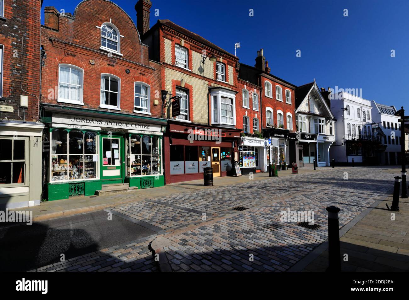 Street view of Old town Hemel Hempstead, Hertfordshire County, England Stock Photo