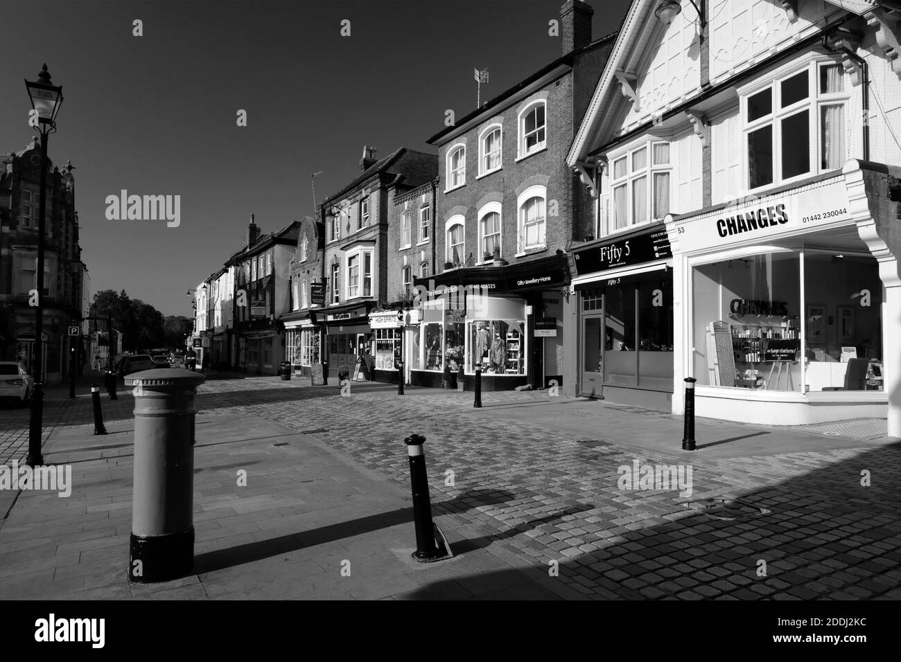 Street view of Old town Hemel Hempstead, Hertfordshire County, England Stock Photo