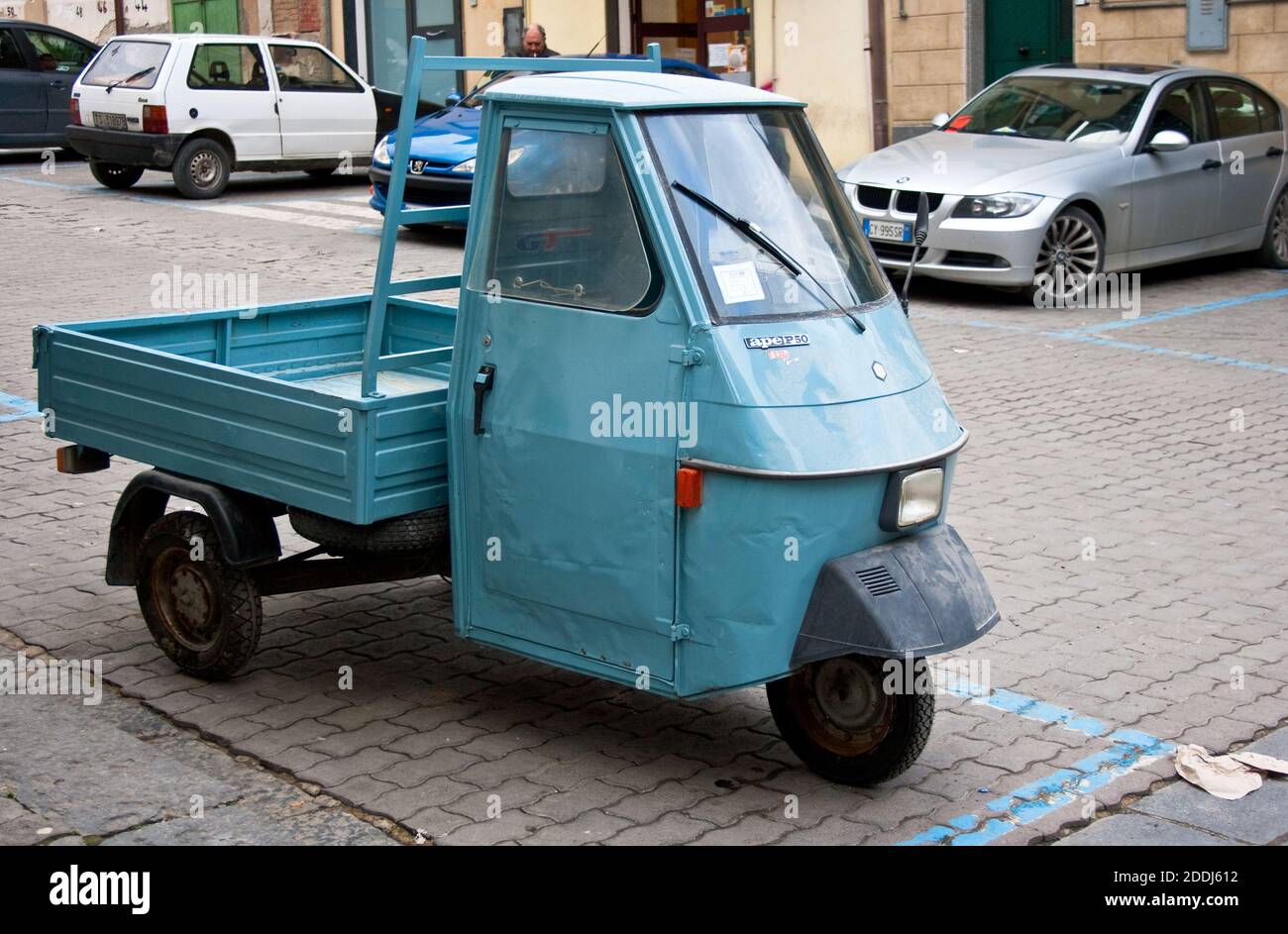 Piaggio Ape 50, a Three-wheeled Light Commercial Vehicle in Italy Editorial  Stock Image - Image of retro, motor: 219982254