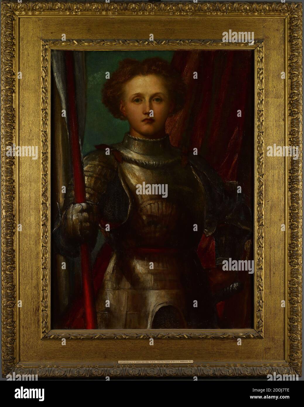 Aspiration, 1866 George Frederic Watts, Armour, Knight, Art Movement, Symbolism Stock Photo