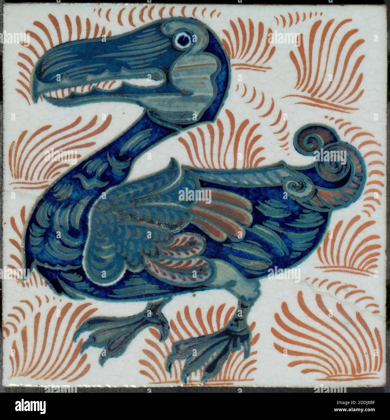 William De Morgan triple lustre Dodo  Bird art, Art nouveau tiles, Pottery  art