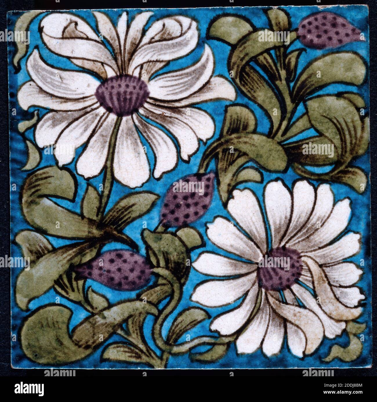 William de Morgan, A William De Morgan Chelsea Period Dodo tile