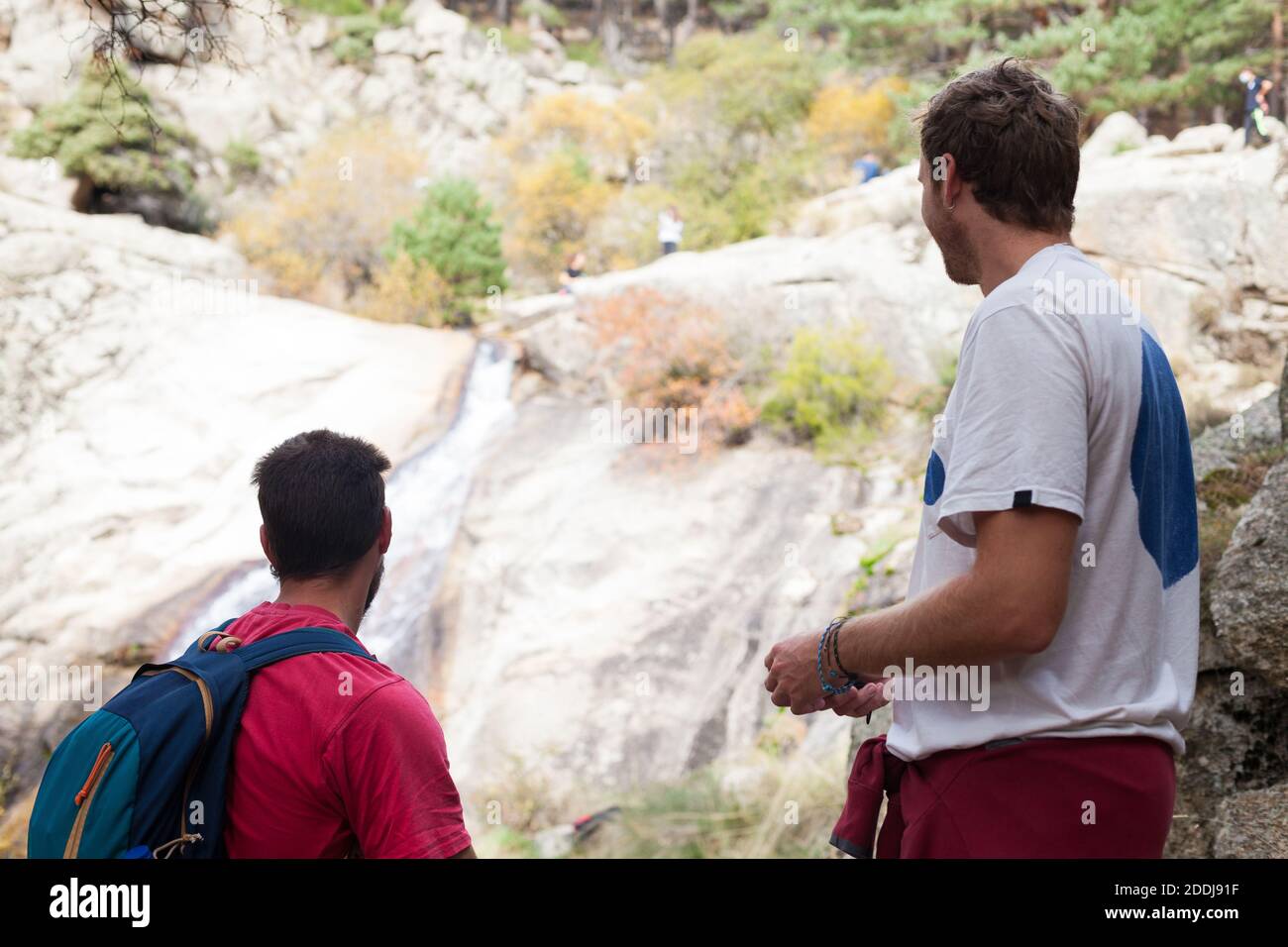 Friends hiking in mountains hi-res stock photography and images - Alamy