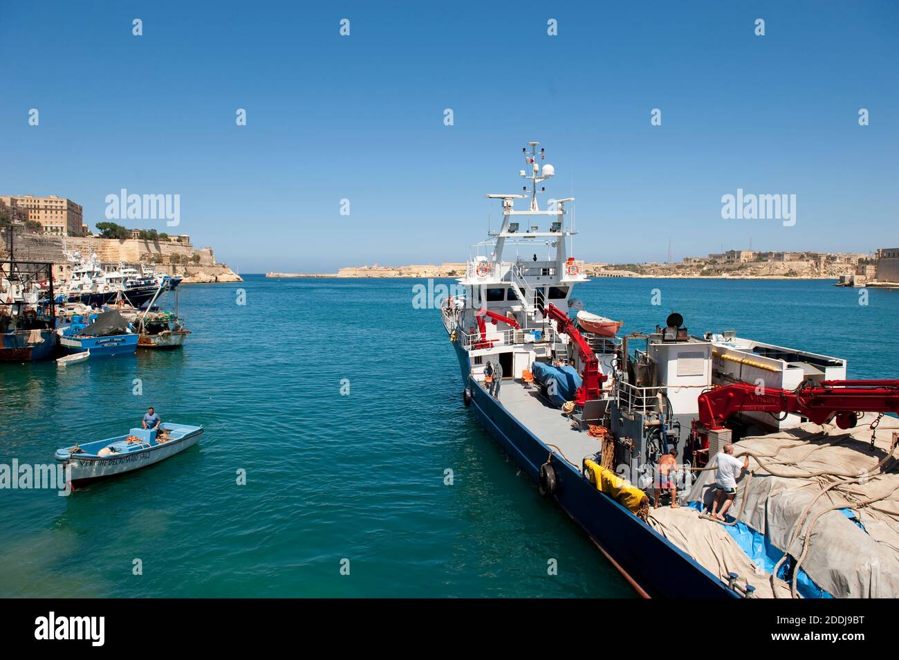 Tuna fishing boat in Malta Stock Photo