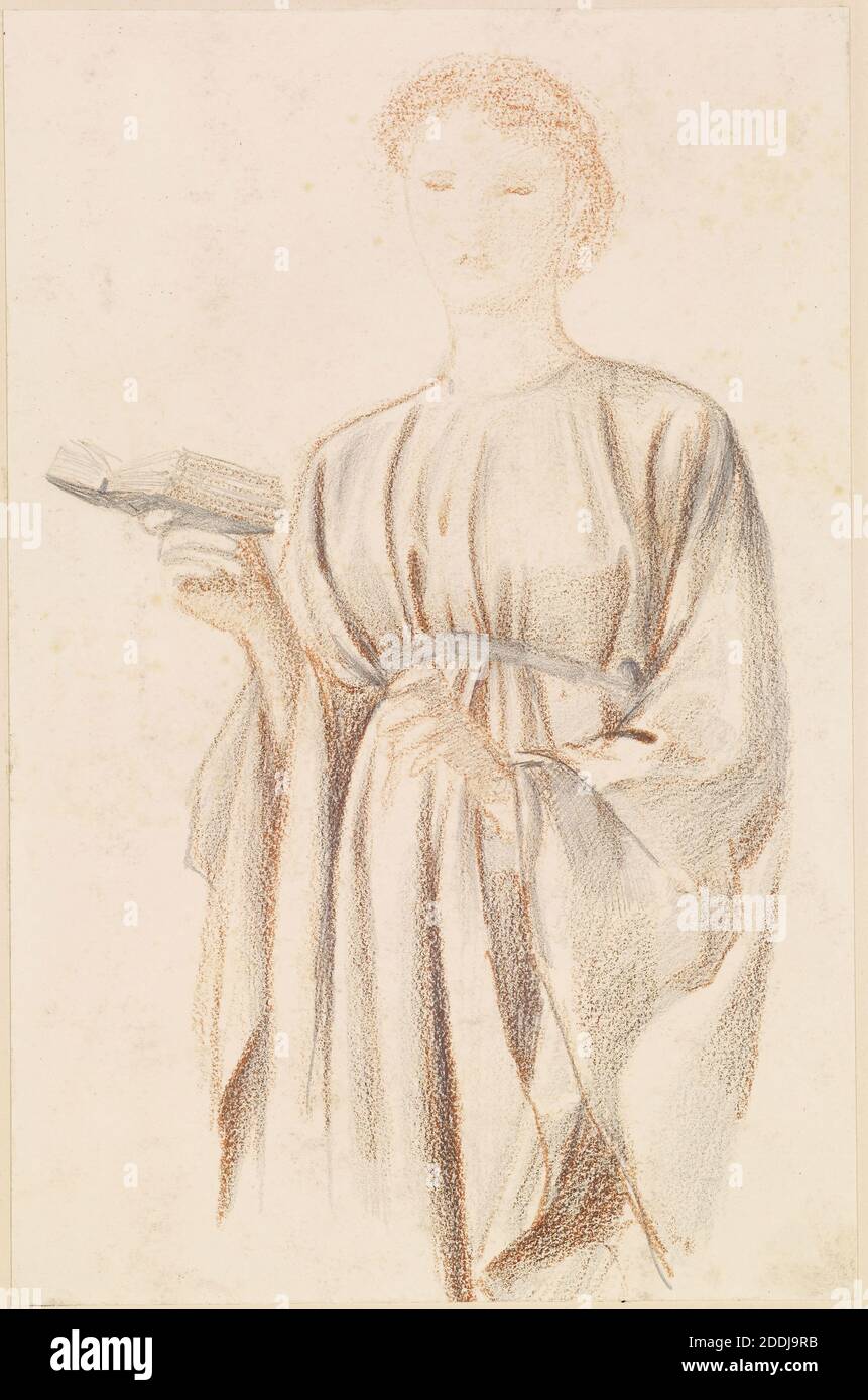 The Rose Garden, Study of BurneJones, 1862 Artist Sir