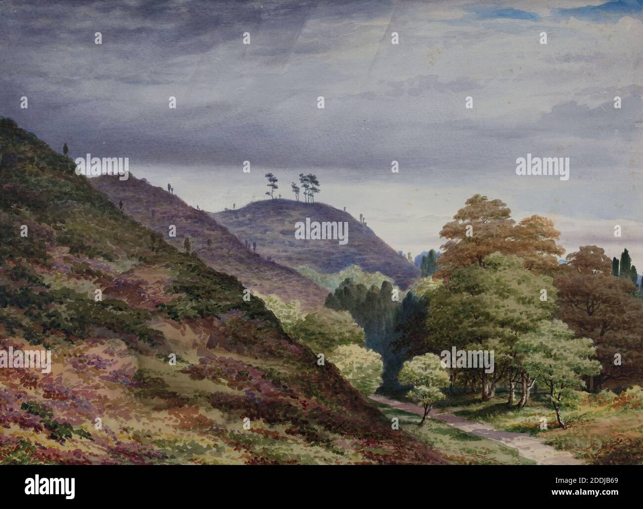 Cofton Hill, 1850-1880 Elijah Walton, Landscape, Watercolour 