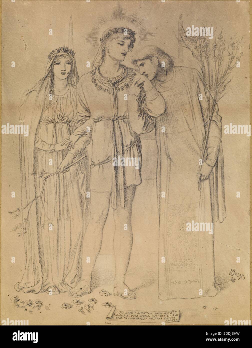 The Bride, the Bridegroom and the Friend of the Bridegroom, 1868 Artist