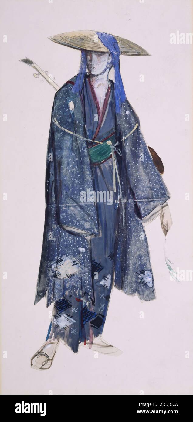 Nanki-Poo, 1926 Charles De Sousy Ricketts (d. 1931), Costume, Watercolour, Design, Illustration, Theatre, Opera Stock Photo