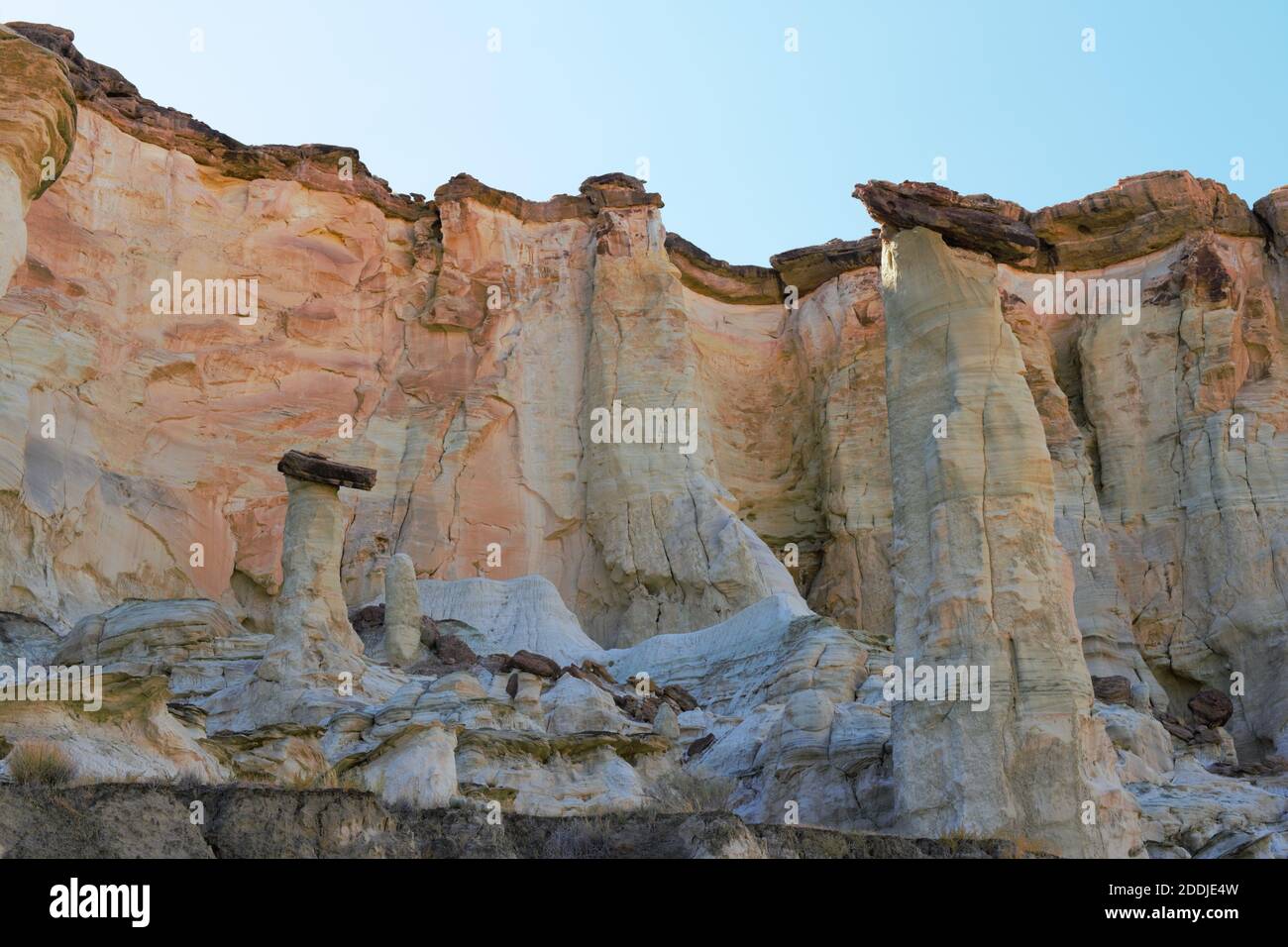 Wahweap Hoodoos rock formations near Kanab Stock Photo