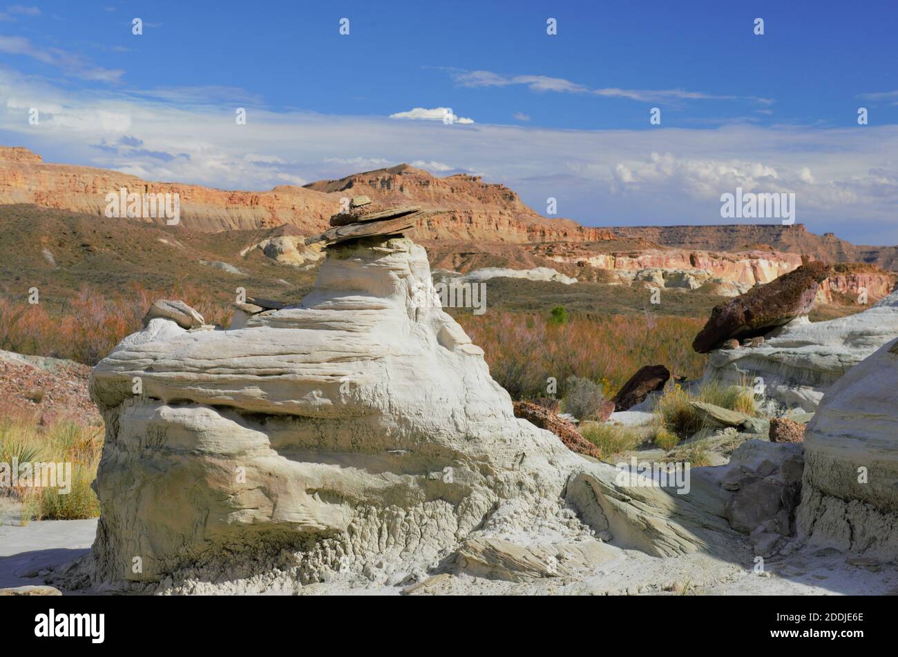 Wahweap Hoodoos rock formations near Kanab Stock Photo