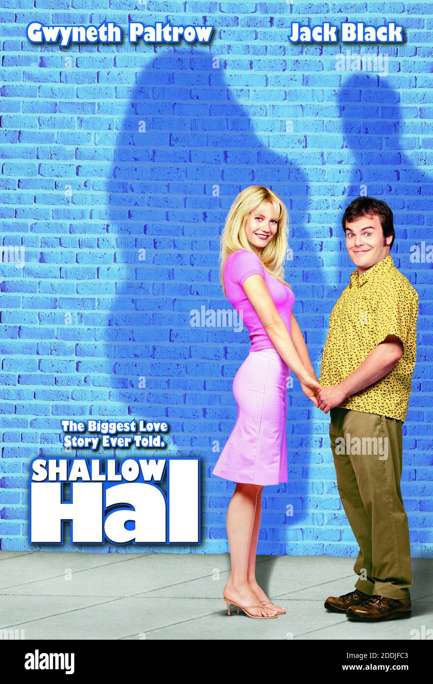 Poster - Gwyneth Paltrow, Jack Black, 'Shallow Hal' (2001)  Photo credit: Twentieth Century Fox / The Hollywood Archive / File Reference # 34078-0077FSTHA Stock Photo