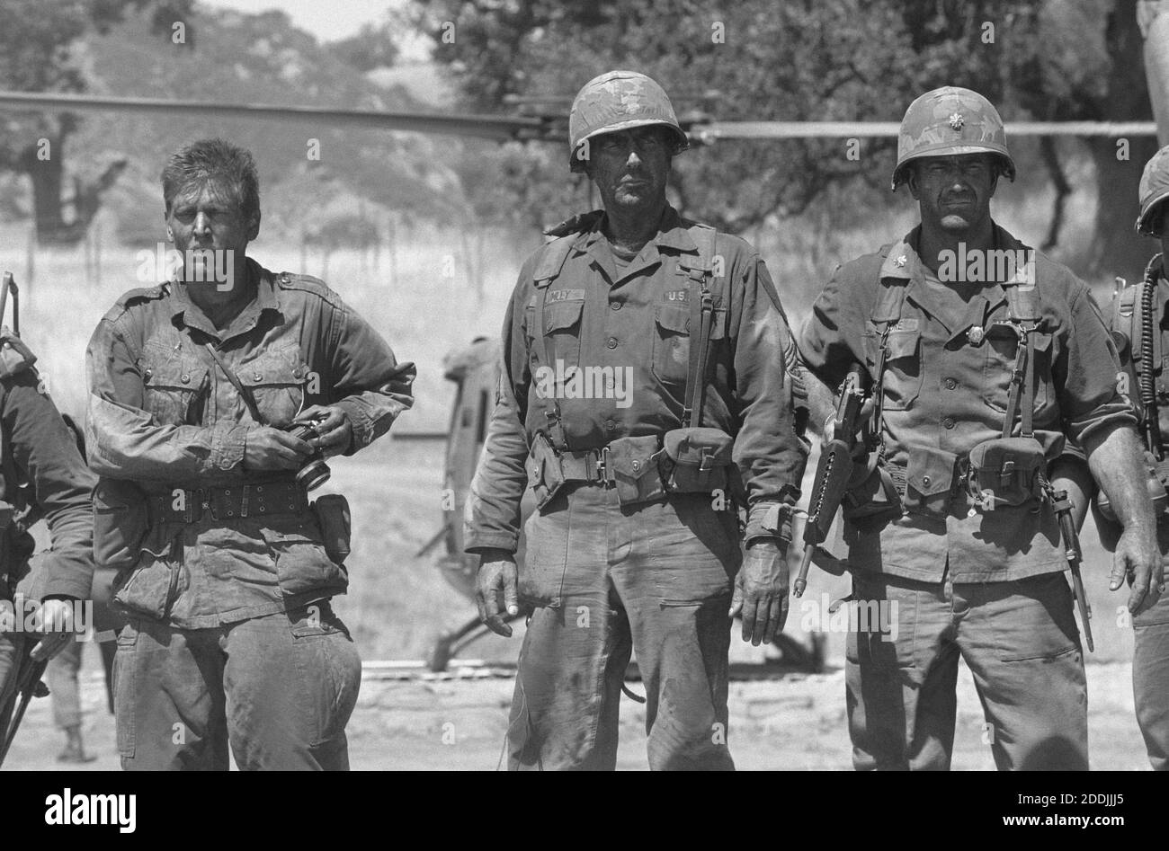 Mel Gibson, Sam Elliott, Barry Pepper, "We Were Soldiers" (2002) Photo credit Stephen Vaughan