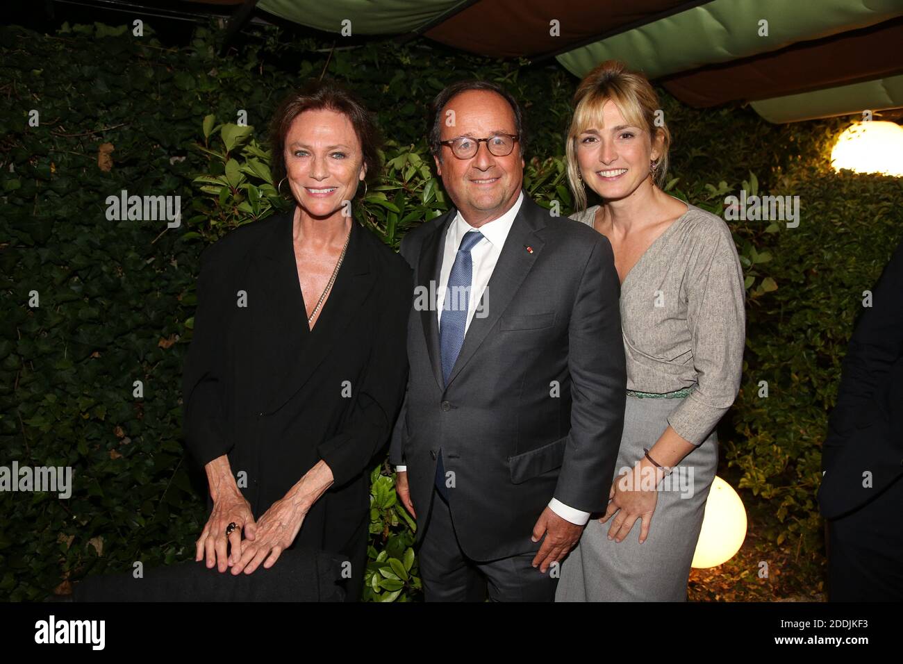 Exclusive - Jacqueline Bisset, Former President Francois Hollande and his  partner Julie Gayet attending the opening dinner of the 12th Angouleme Film  Festival in Angouleme, France on August 20, 2019. Photo by