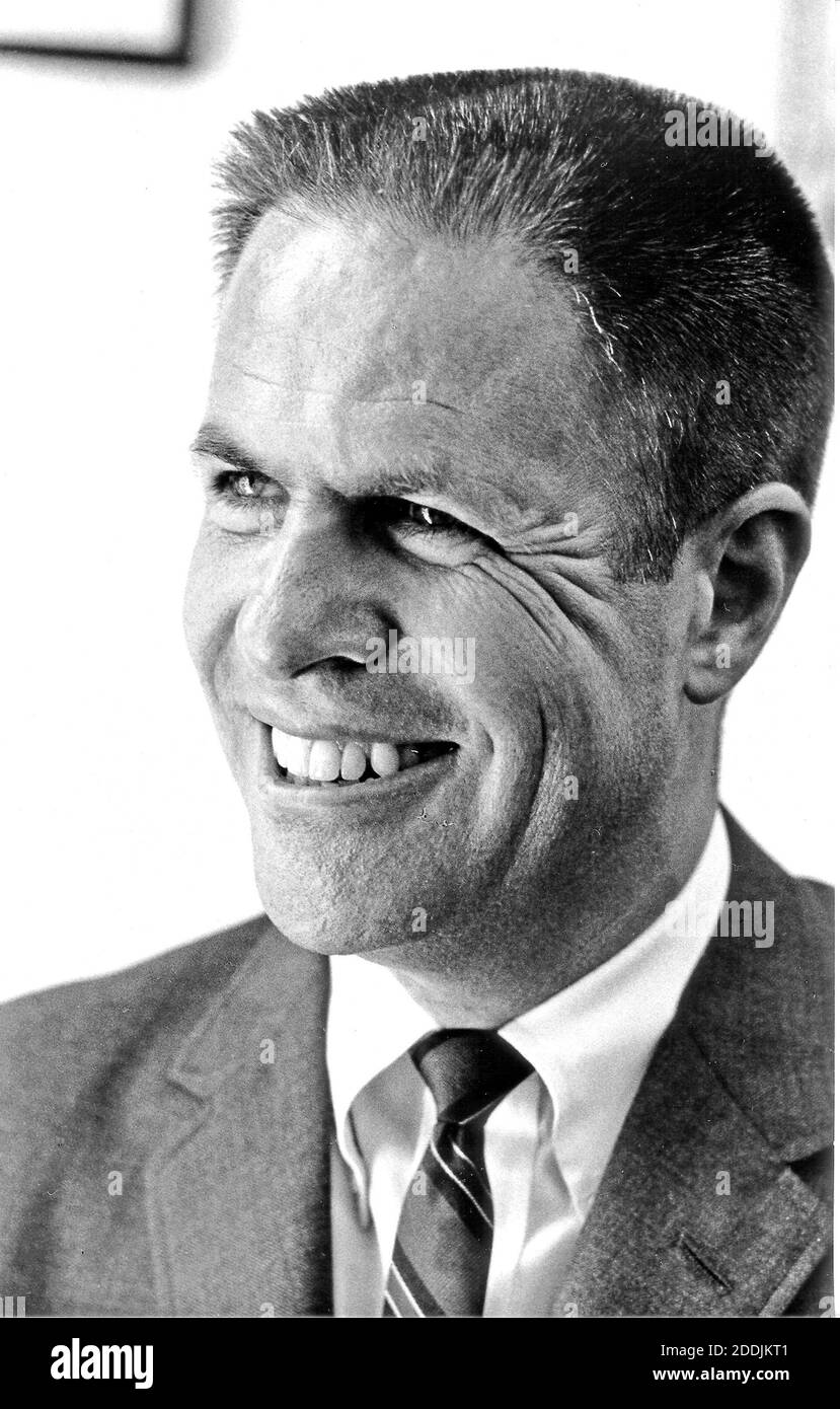 Portrait of H. R. "Bob" Haldeman taken in Washington, DC, USA, on May 26, 1969. He served as Chief of Staff for United States President Richard M. Nixon until his forced resignation on April 30, 1973 for his involvement in the Watergate Affair. Haldeman served 18 months in prison for his role in Watergate. He was born Harry Robbins Haldeman on October 27, 1926 in Los Angeles, California. He died of cancer at his home in Santa Barbara, CA, USA, on November 12, 1993. Handout Photo by White House via CNP/ABACAPRESS.COM Stock Photo