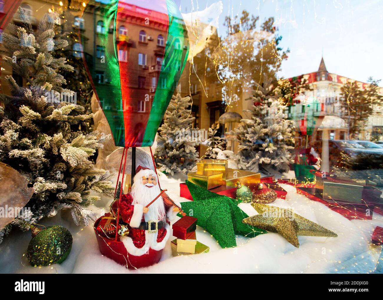 Odessa, Ukraine November 25, 2020. Christmas decorations on the