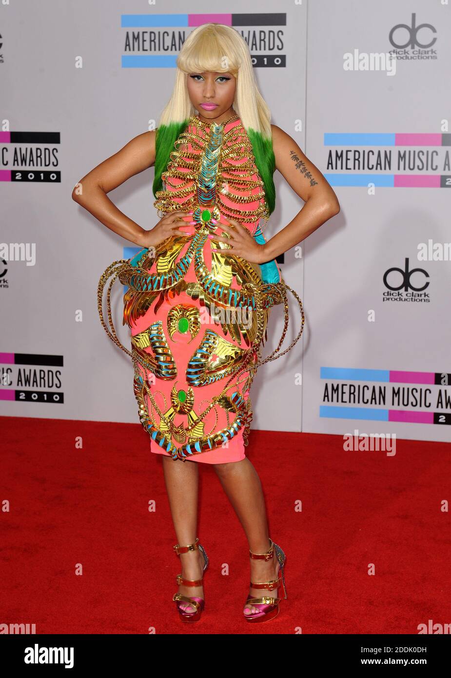 File photo - Nicki Minaj attends the 2010 American Music Awards at the Nokia Theatre in Los Angeles, November 21, 2010. Nicki Minaj announced Thursday that she will be retiring to start a family. Minaj said in an emoji-laden tweet, 'I've decided to retire and have my family'. Photo by Lionel Hahn/ABACAPRESS.COM Stock Photo