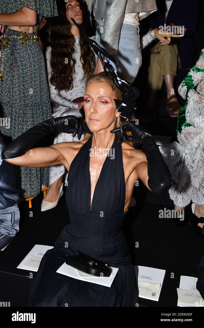 Celine Dion attends the Schiaparelli Haute Couture Fall/Winter 2019 ...