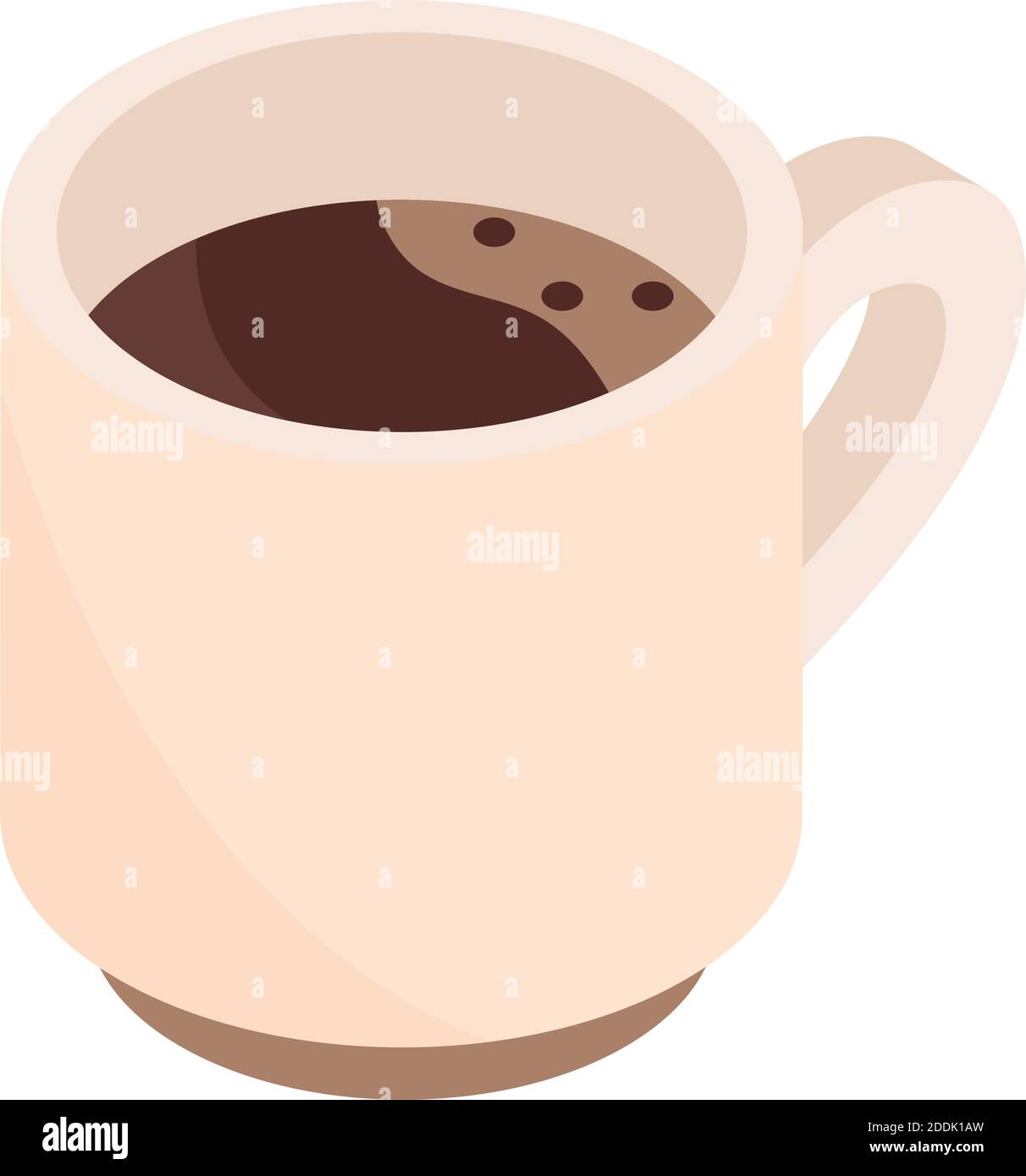 coffee cup brewing isometric icon design vector illustration Stock Vector