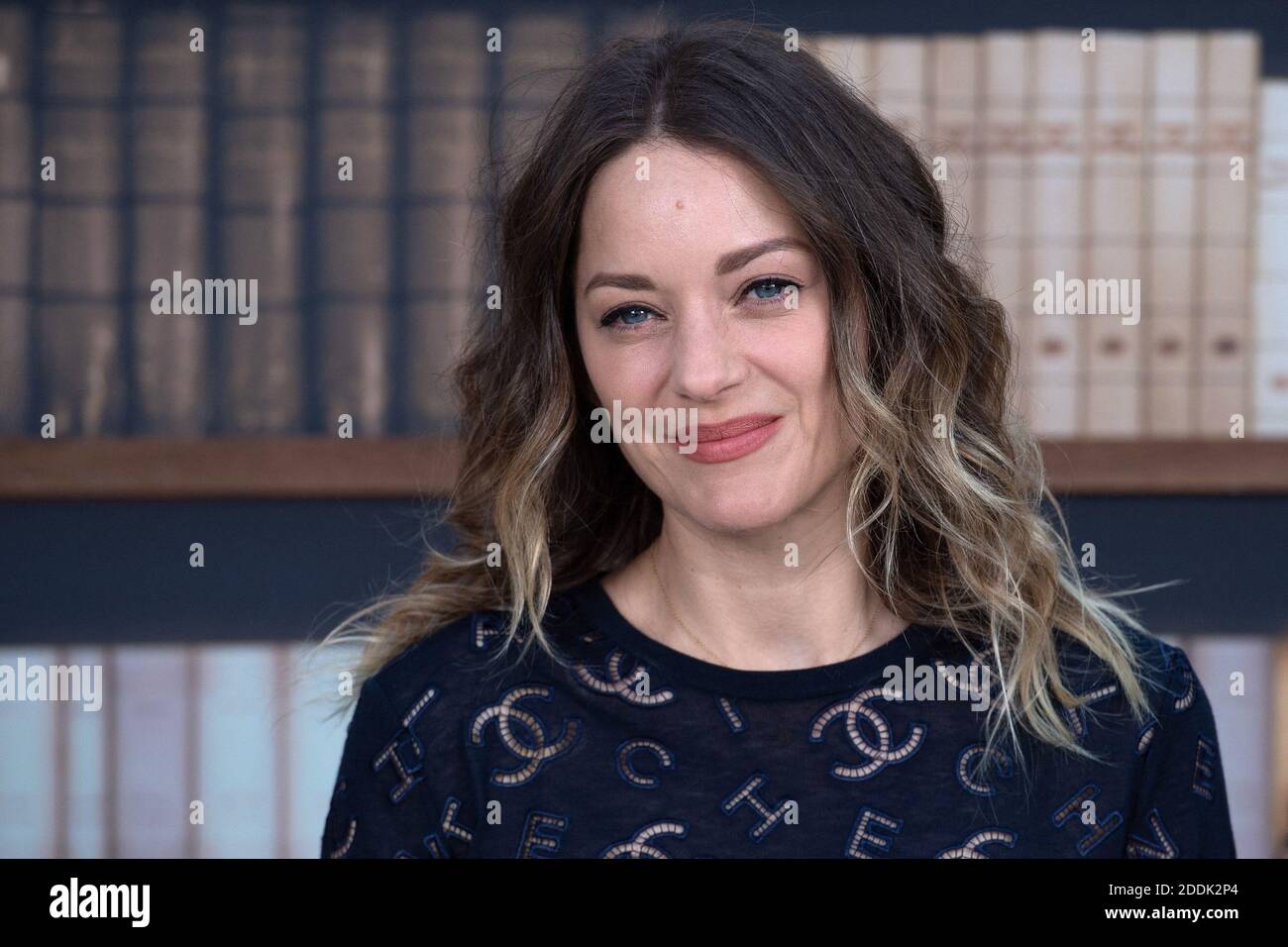 Marion Cotillard attending the Chanel show as part Paris Haute Couture ...