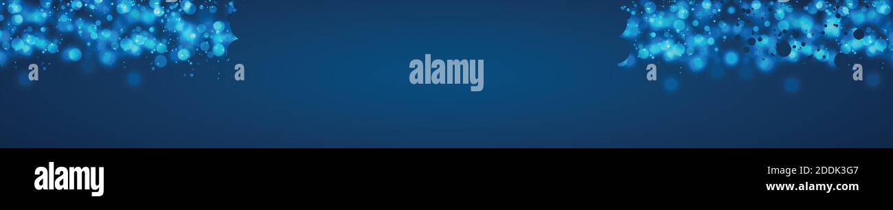 White blurred bokeh on blue background - Vector illustration Stock ...