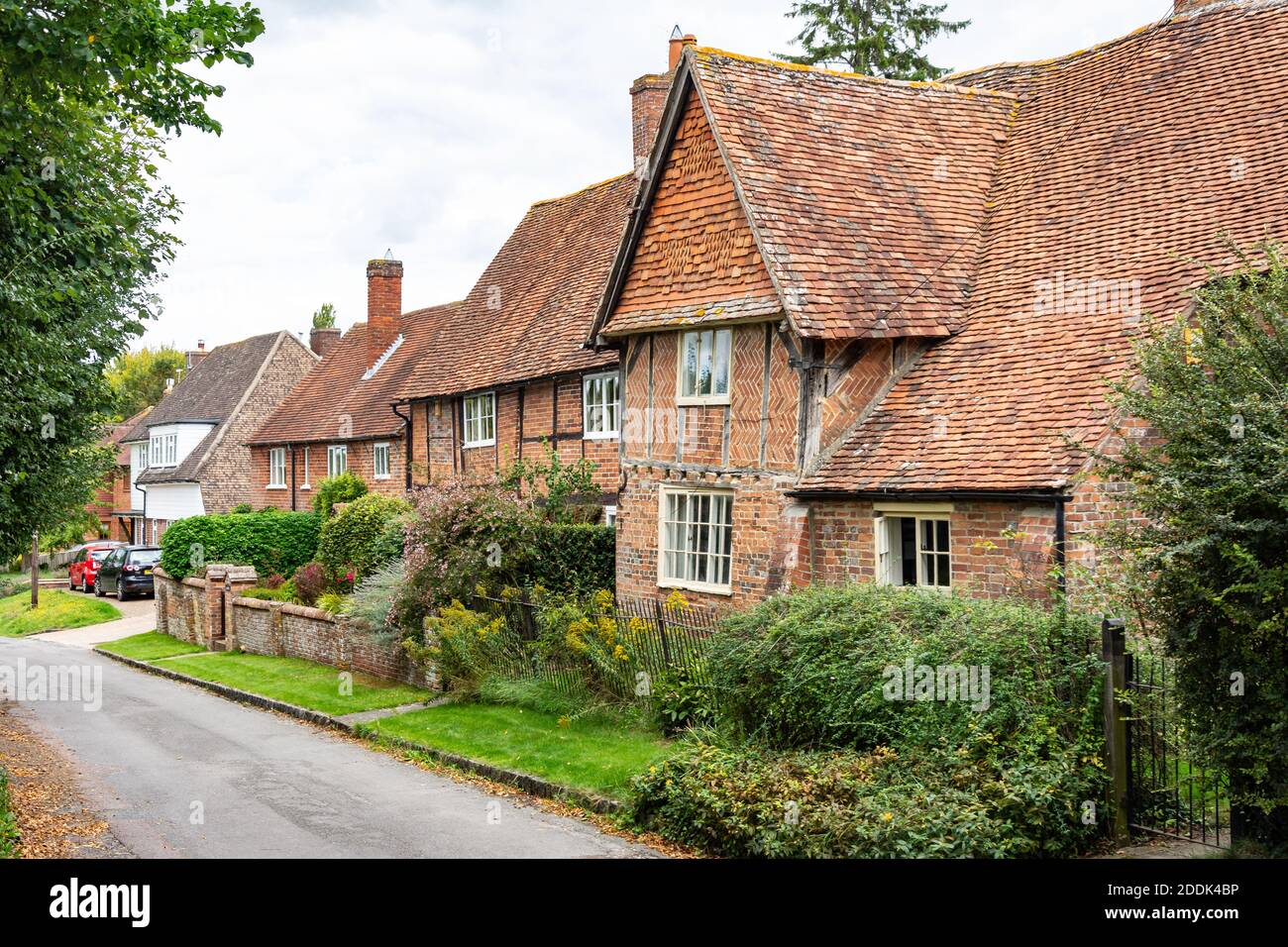 Timber-framed houses, Nottingham Fee, Blewbury, Oxfordshire, England, United Kingdom Stock Photo