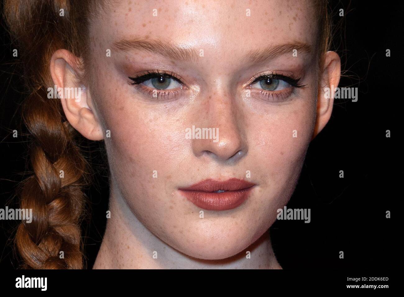 Larsen Thompson attending the Jean-Paul Gaultier show as part Paris