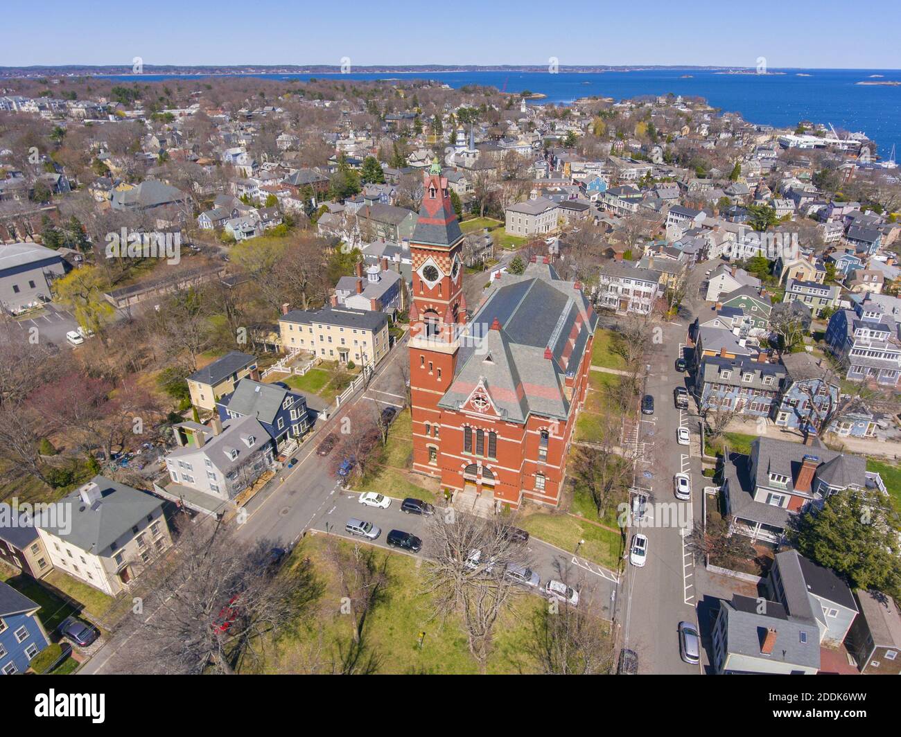 Abbott Hall, built in 1876, is located at 188 Washington Street and now is town hall of