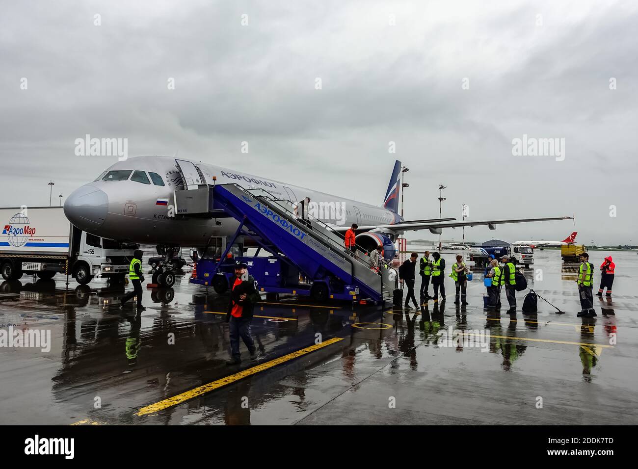 Aeroflot Russian Airlines Airbus A320 airplane Stock Photo