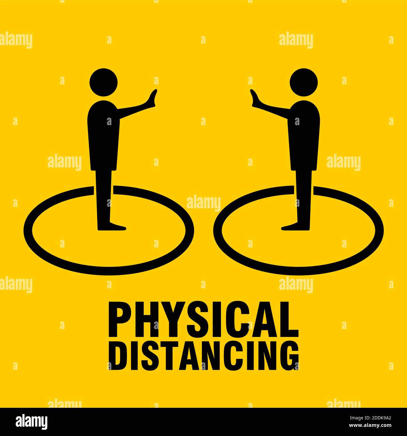 Physical Distancing Keep Your Distance Icon. Vector Image Stock Vector Image & Art Alamy