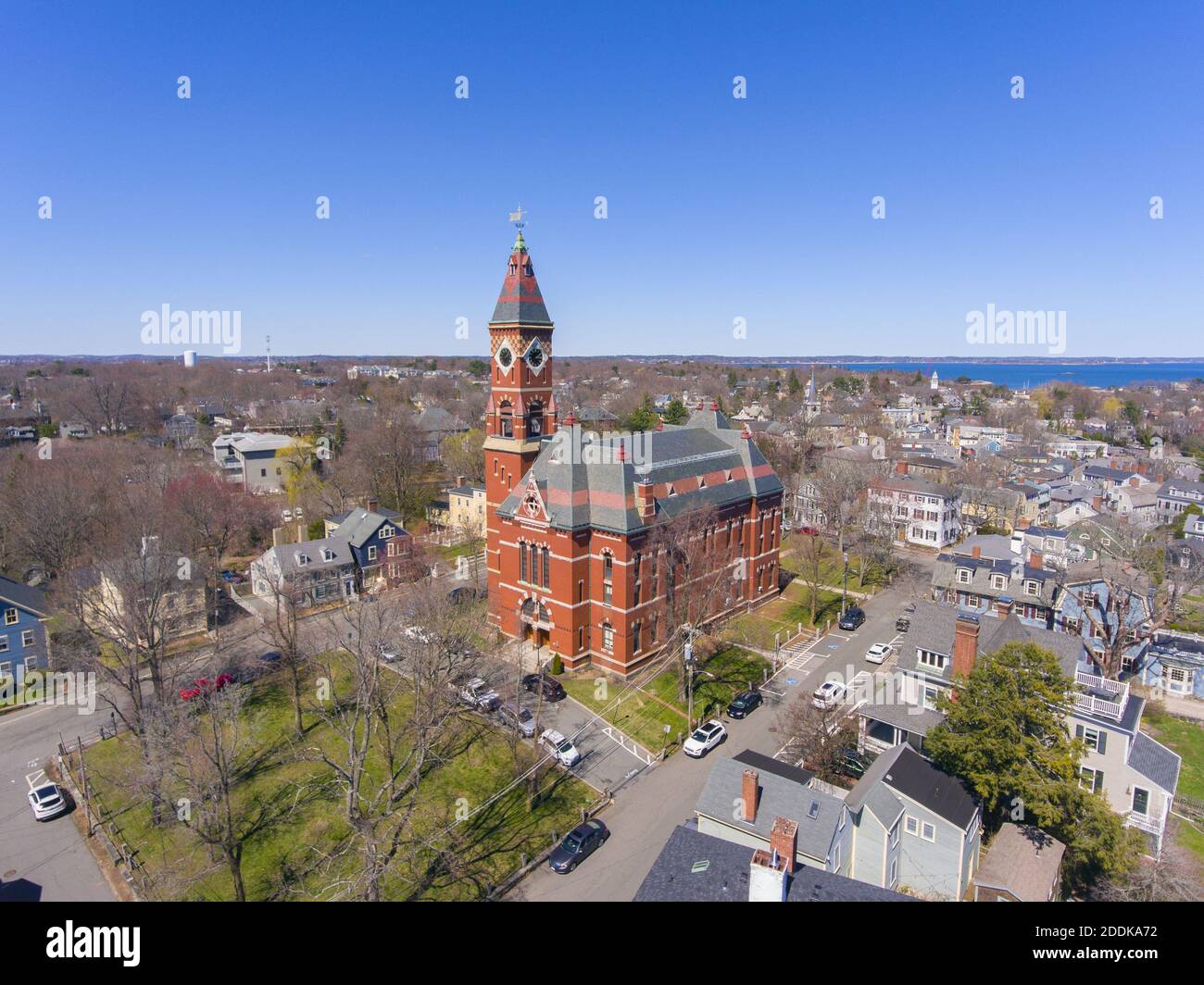 Abbott Hall, built in 1876, is located at 188 Washington Street and now is town hall of