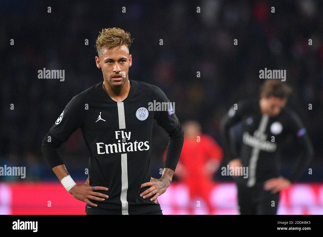 File photo - .Paris Saint-Germain's Brazilian forward Neymar during the  UEFA Champions League Group C football match between Paris Saint-Germain  and SSC Napoli at the Parc des Princes stadium, in Paris, on