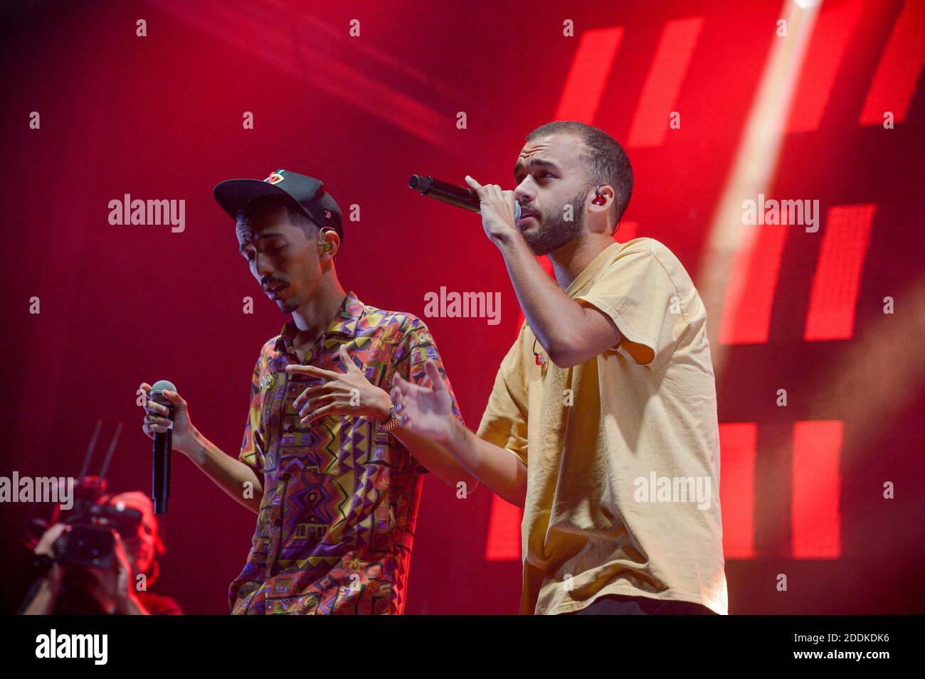 Big Flo & Oli performing live on stage during Radio Scoop Music Tour