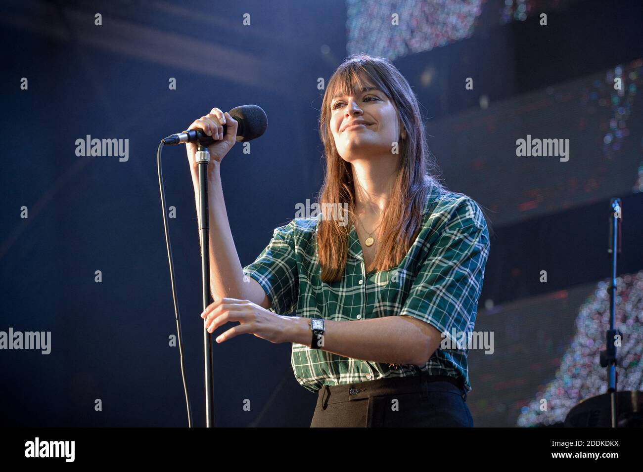 Clara Luciani performing live on stage during Radio Scoop Music Tour