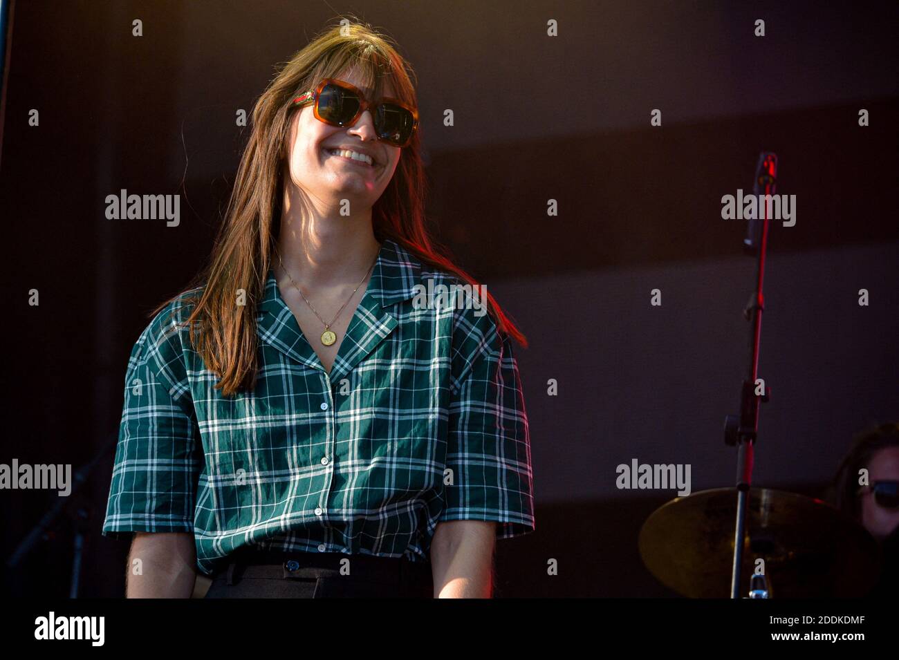 Clara Luciani performing live on stage during Radio Scoop Music Tour