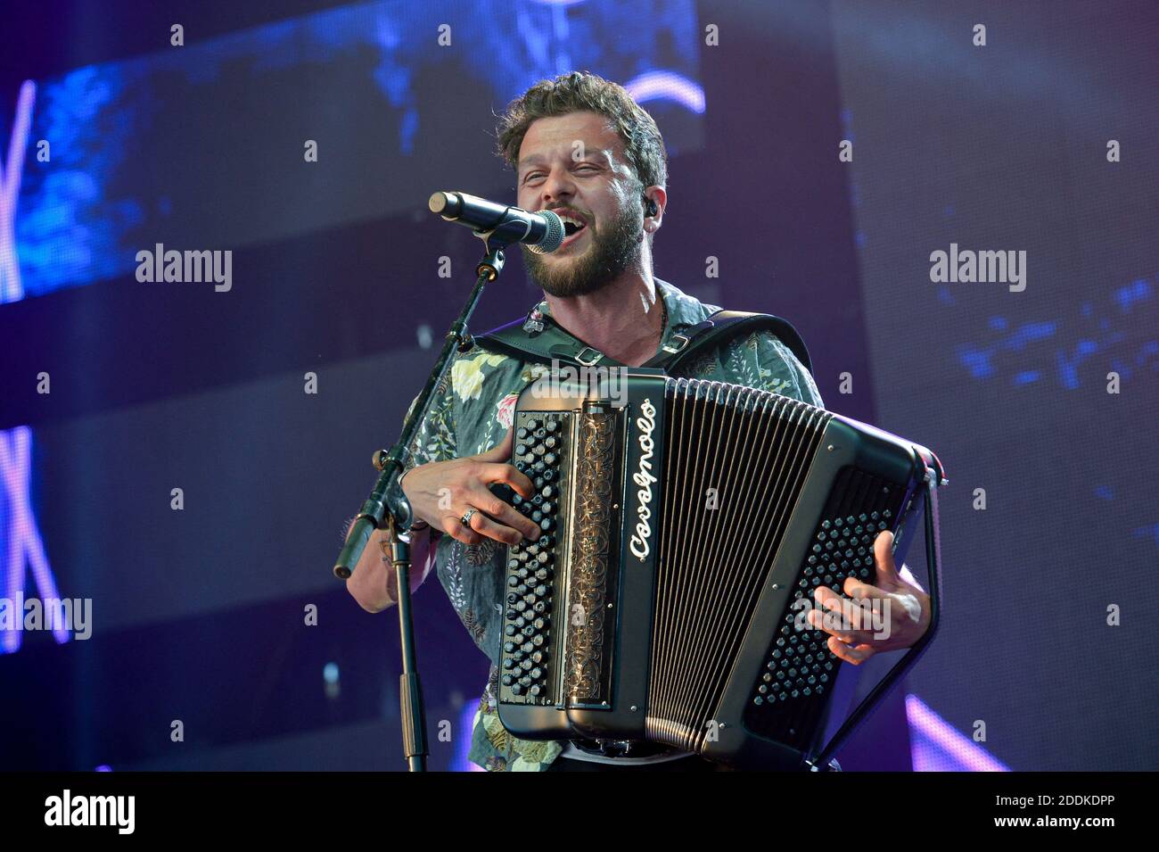 Claudio Capeo performing live on stage during Radio Scoop Music Tour 2019  in Feurs, France on July 13, 2019. Photo by Julien  Reynaud/APS-Medias/ABACAPRESS.COM Stock Photo - Alamy