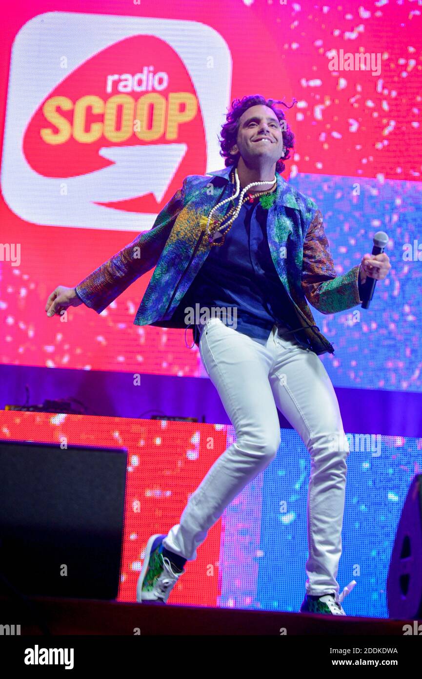 Mika performing live on stage during Radio Scoop Music Tour 2019 in Feurs,  France on July 13, 2019. Photo by Julien Reynaud/APS-Medias/ABACAPRESS.COM  Stock Photo - Alamy