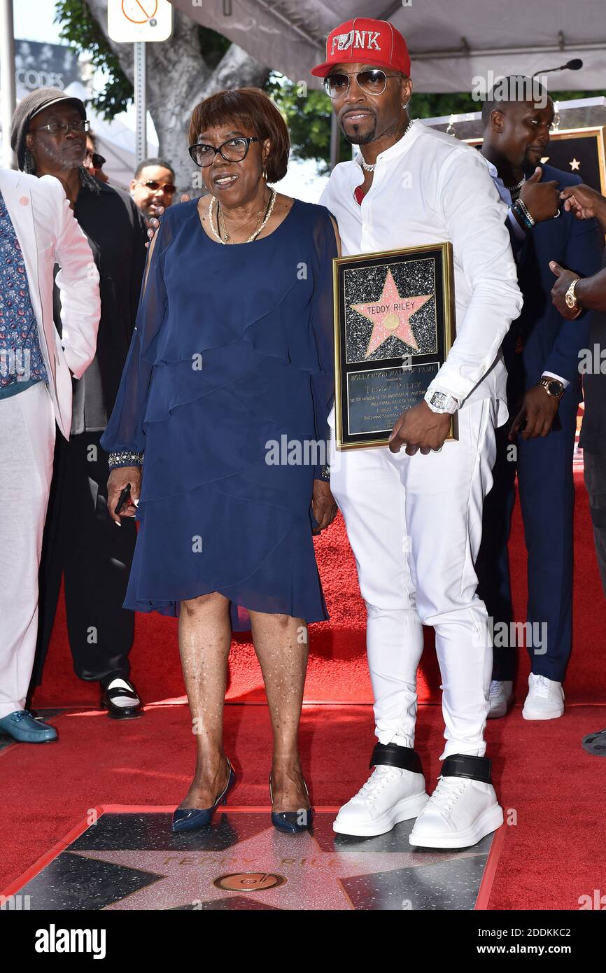 Teddy Riley's family and friends attend the ceremony honoring Teddy Riley with a star on the Hollywood Walk of Fame on August 16, 2019 in Los Angeles, CA, USA. Photo by Lionel Hahn/ABACAPRESS.COM Stock Photo