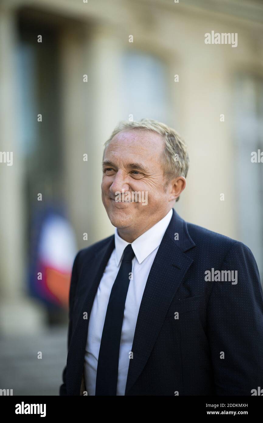 French luxury group Kering CEO FrancoisHenri Pinault at the Elysee