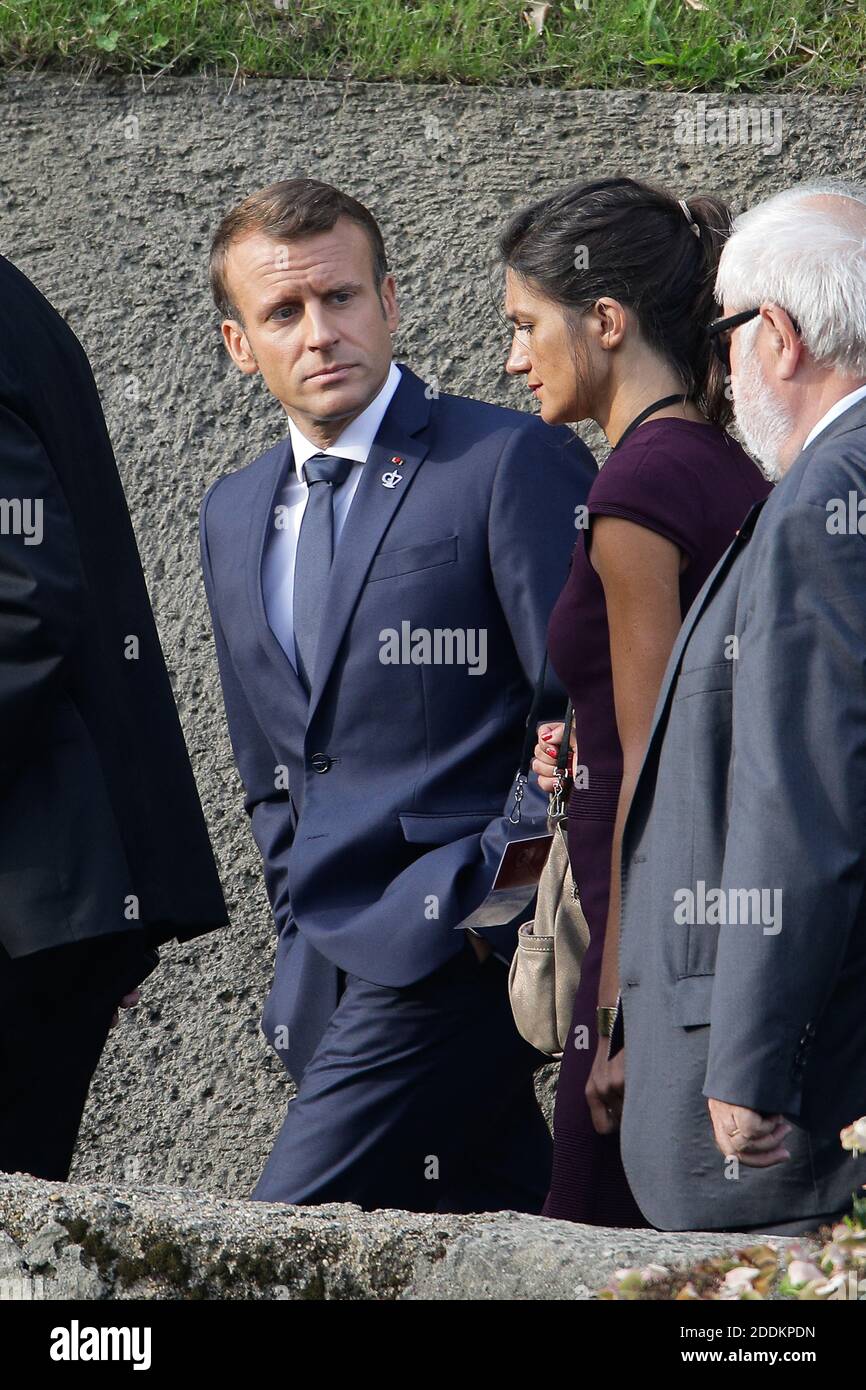 French President Emmanuel Macron walking in Biarritz, France, August 26,  2019 during the 3rd day of the G7 summit. Photo by Thibaud  Moritz/ABACAPRESS.COM Stock Photo - Alamy