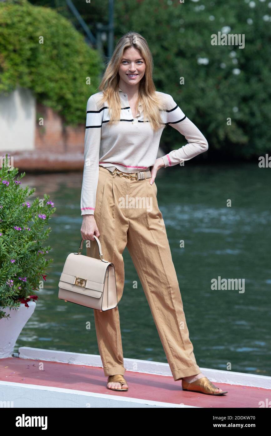 Martha Hunt arriving at the Excelsior as part of the 76th Venice
