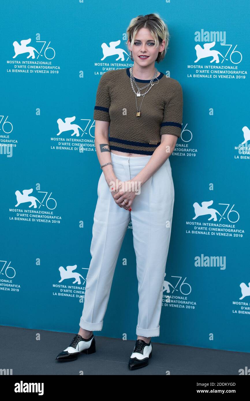 Kristen Stewart attending the Seberg Photocall as part of the 76th Venice Internatinal Film Festival (Mostra) on August 30, 2019. Photo by Aurore Marechal/ABACAPRESS.COM Stock Photo
